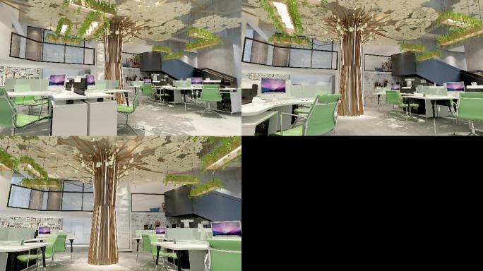 3D动画-loft现代办公室003