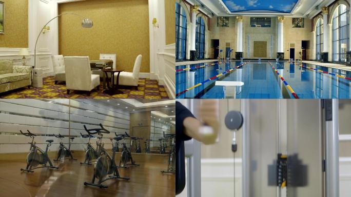 健身房游泳乒乓球室内活动健身