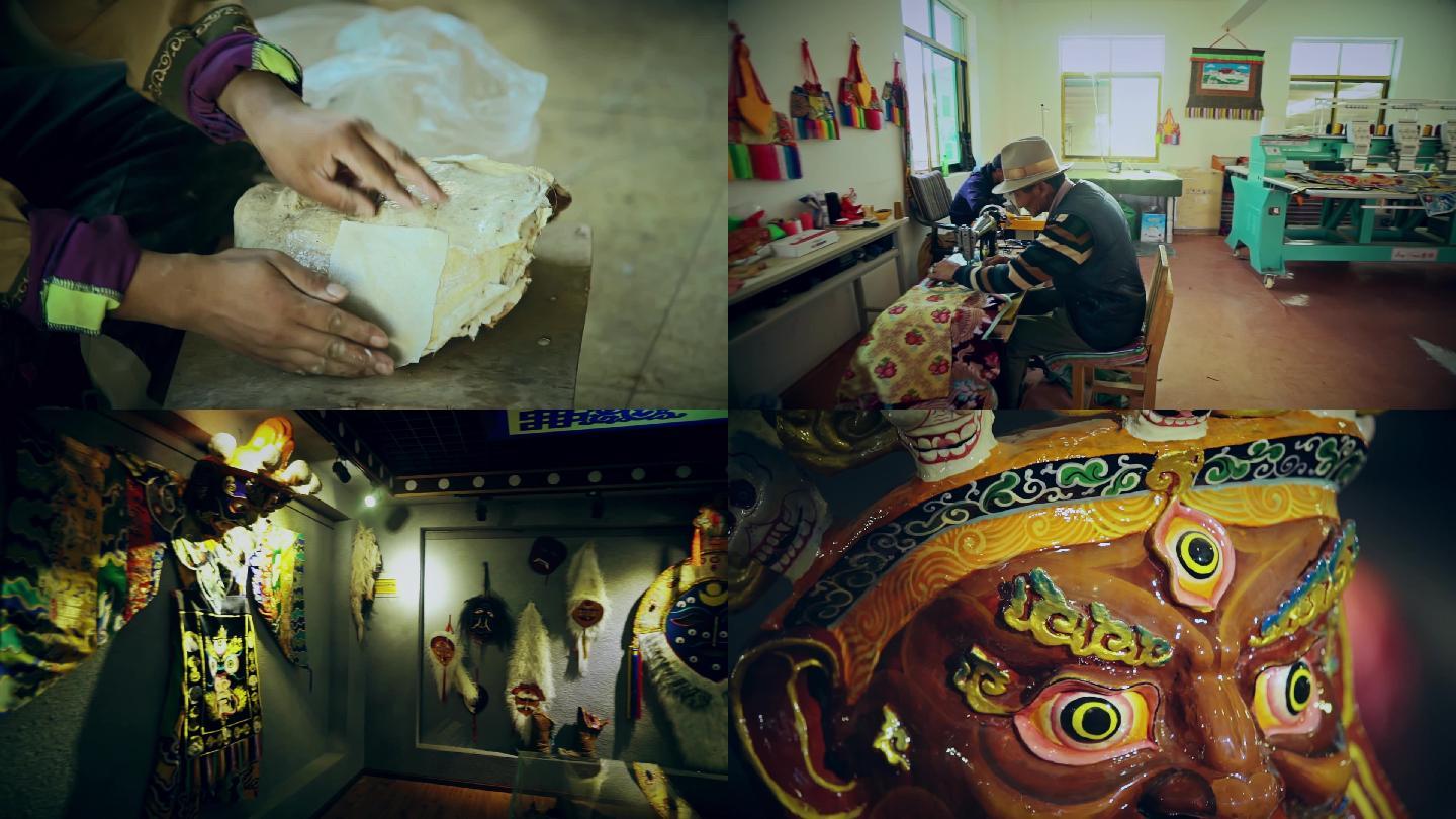 西藏面具工艺制作
