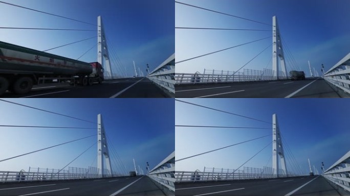 高速公路大桥蓝天