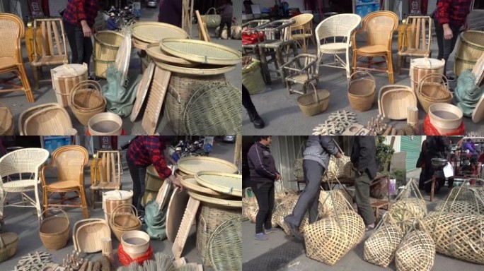 竹篾器俱竹凳藤椅竹篮箩筐锅盖洗衣板