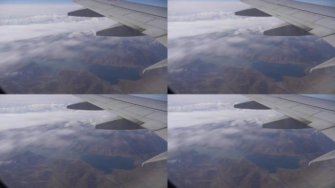 南京飞乌鲁木齐航线－飞越青海甘肃的雪山