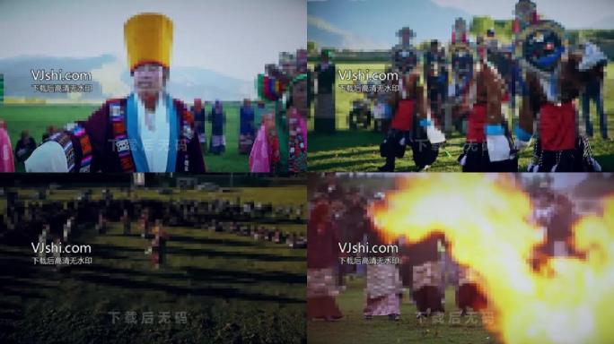 西藏藏戏和篝火预览视频