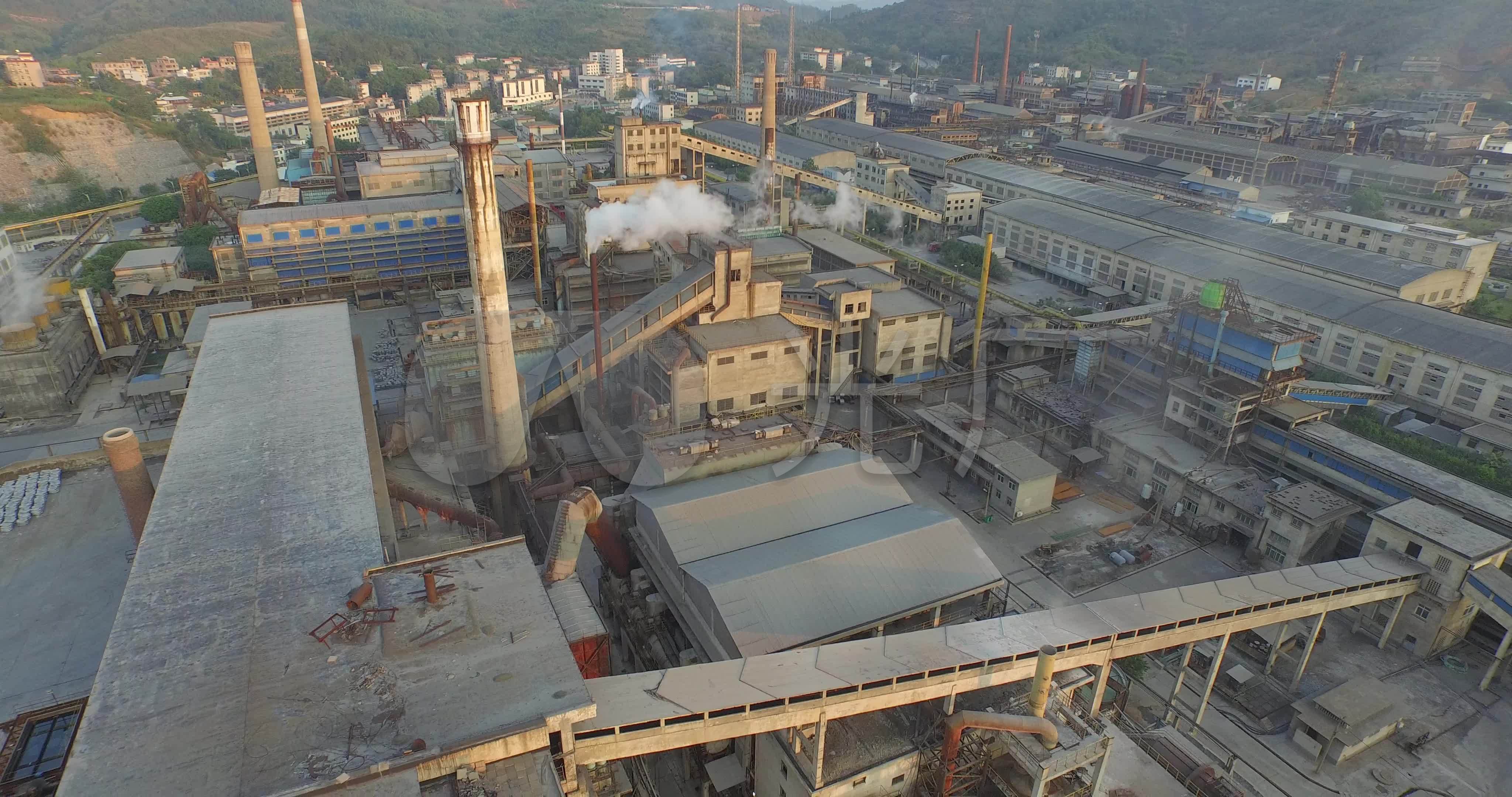 视频素材 实拍视频 工业农业 厂区航拍鸟瞰来自视频原始文件或预览