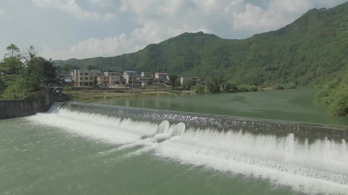20160817航拍思旸镇烧寨龙江河水坝