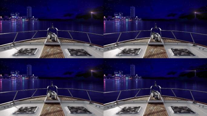 海上夜景游轮