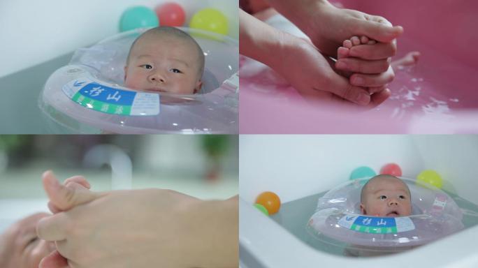 婴儿洗澡按摩