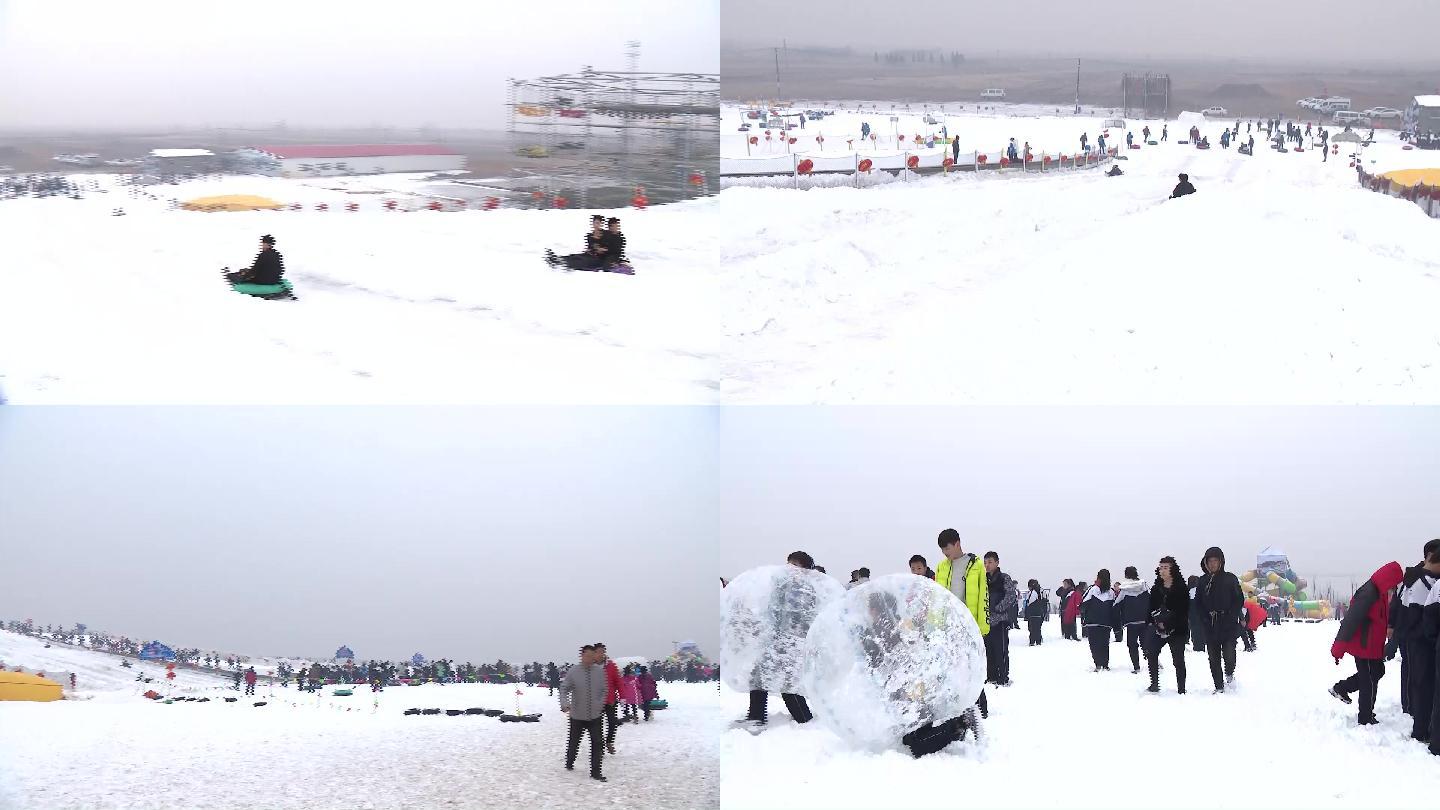 滑雪场高清实拍