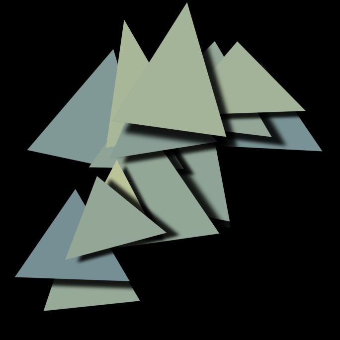 合成-特效-平面元素之三角（带通道）
