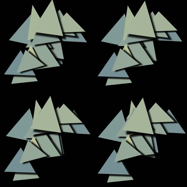 合成-特效-平面元素之三角（带通道）