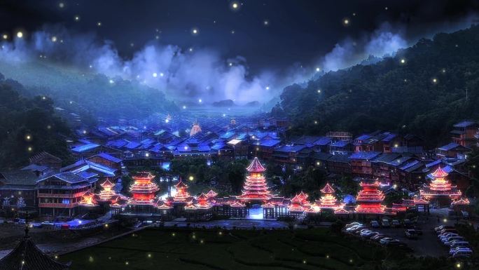 侗寨夜景3