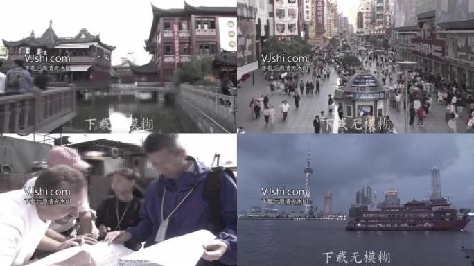 九十年代魔都大上海老视频素材