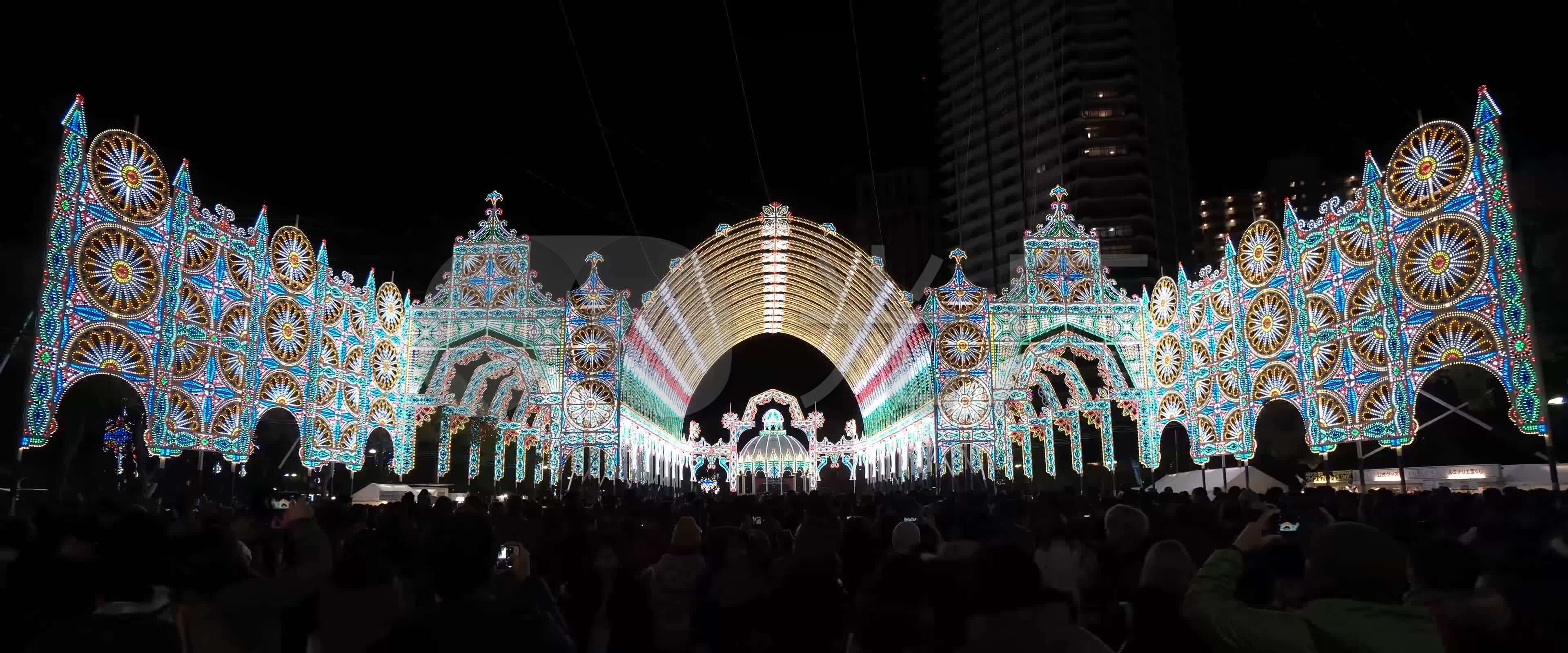 城市灯光秀_3840x1600_高清视频素材下载(编号:2123471)_实拍视频_vj