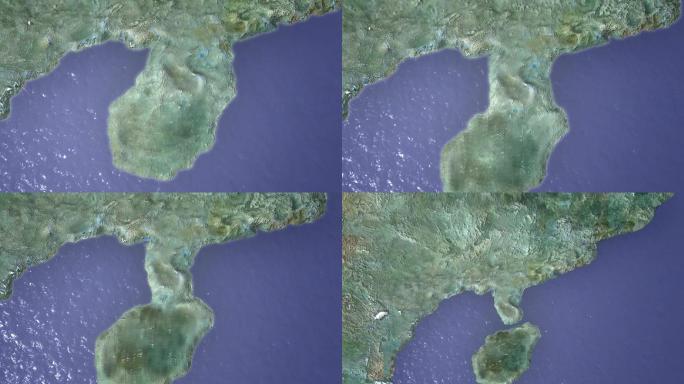 海南岛形成动画