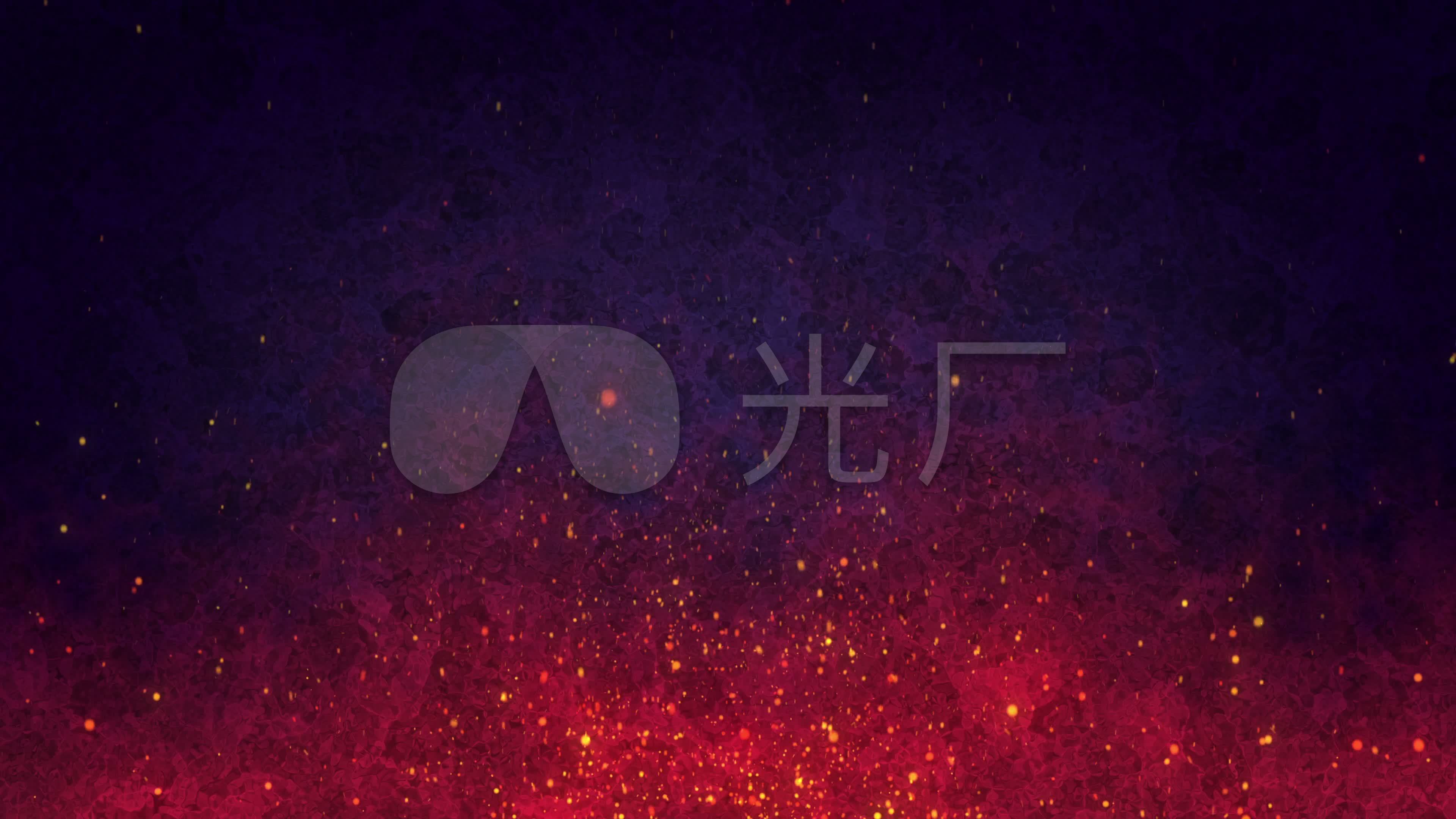 红色升腾粒子片头背景素材