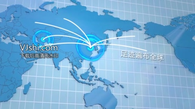 世界地图简单大气地图辐射全球