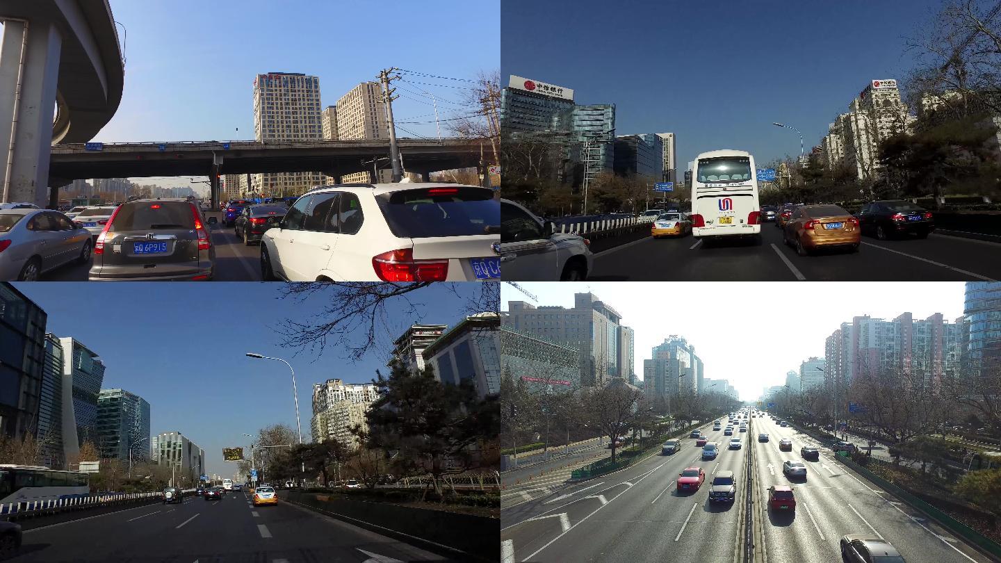 4K北京道路车流