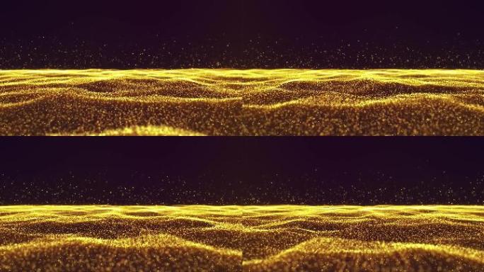 4K高清金色粒子效果素材