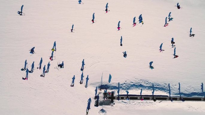 航拍黑龙江亚布力宣传片滑雪