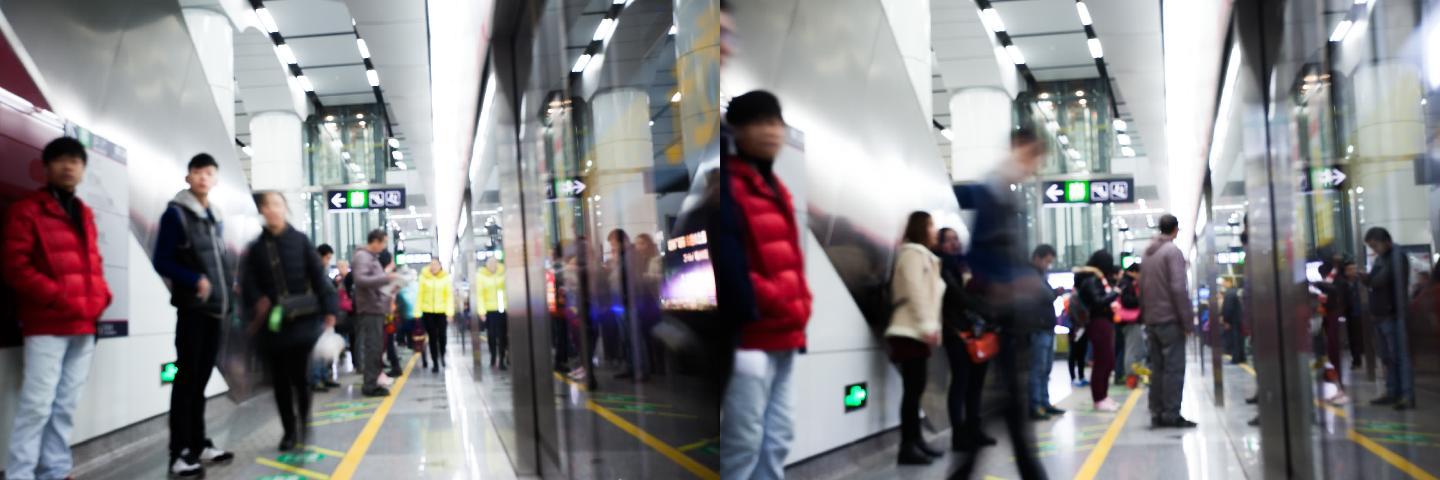 杭州地铁站延时拍摄2
