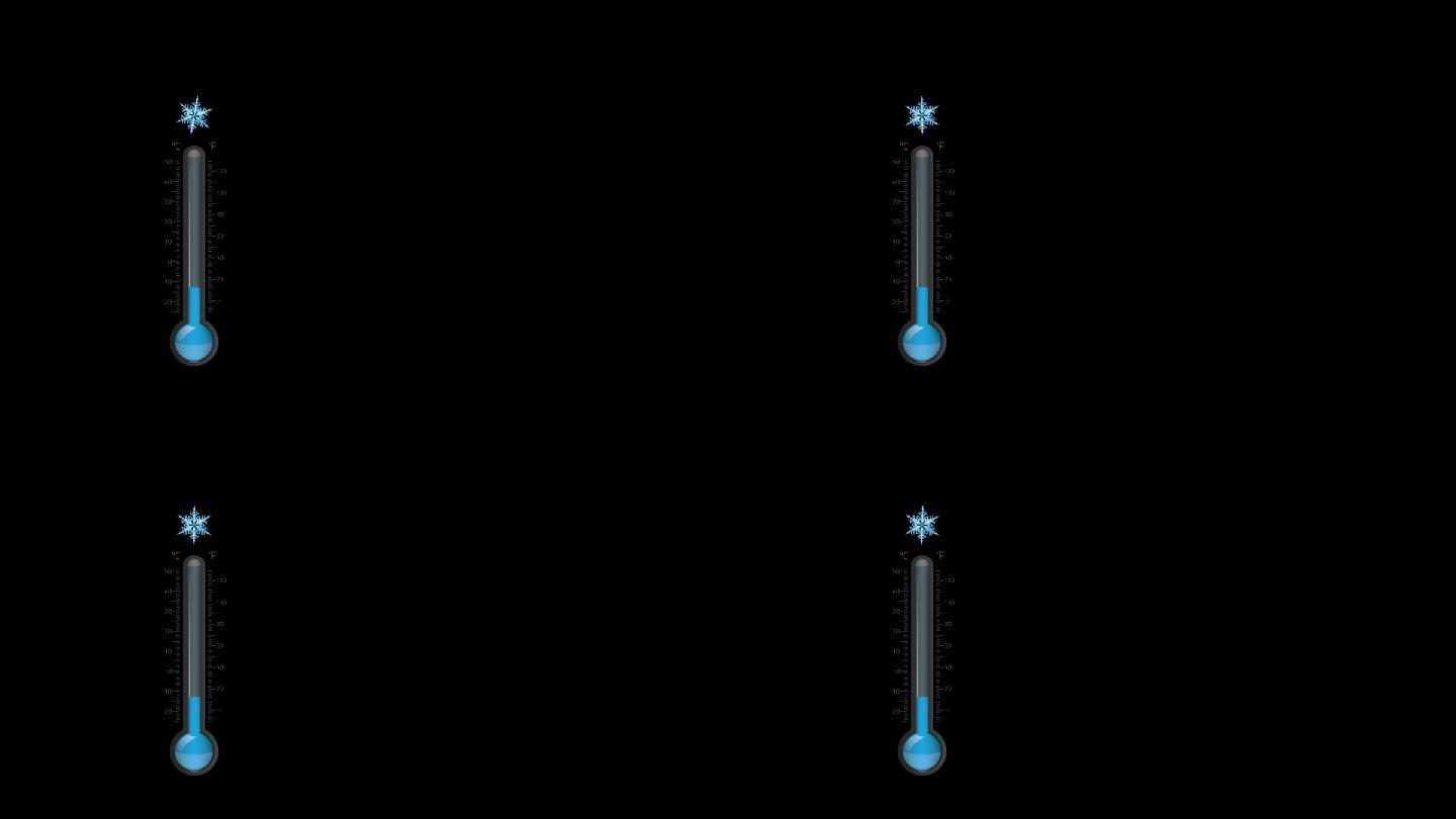 气温下降CG动画