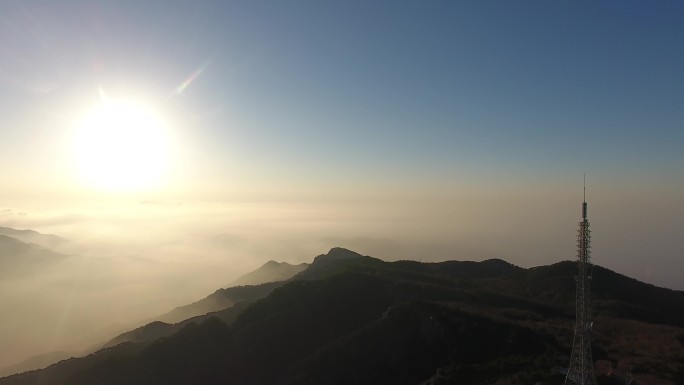 航拍临沂蒙山