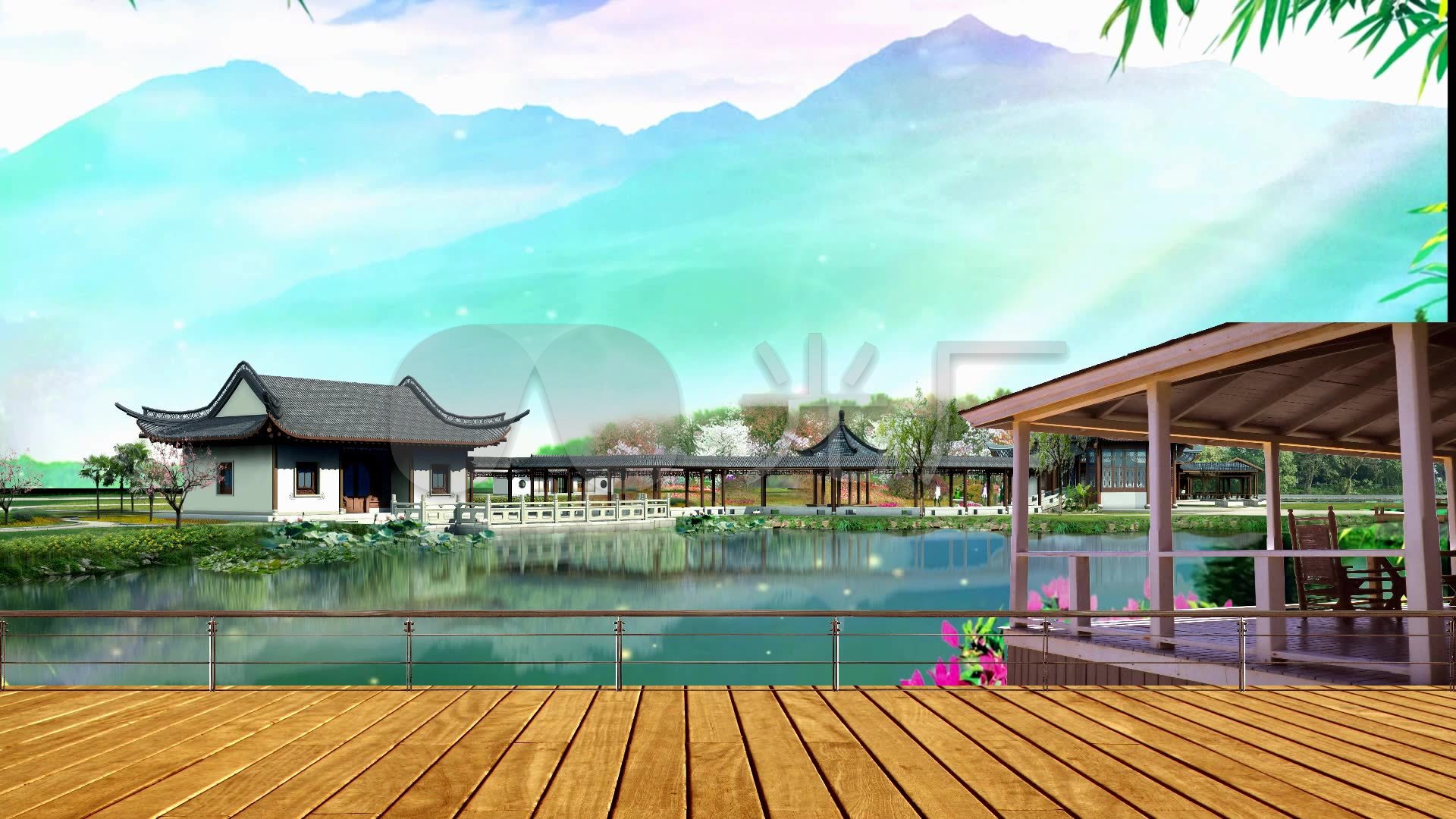 广场舞背景素材--妹子美美哒