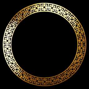 黄金圆窗无限循环20秒_1500x1500_高清视频素材下载(编号:2207608)