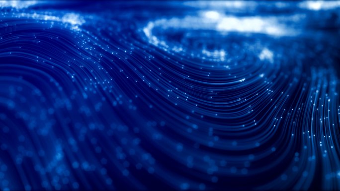 高科技数字化流线型蓝色商务粒子背景