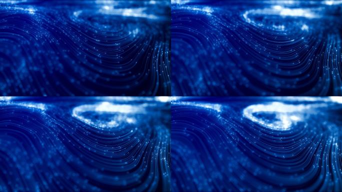 高科技数字化流线型蓝色商务粒子背景