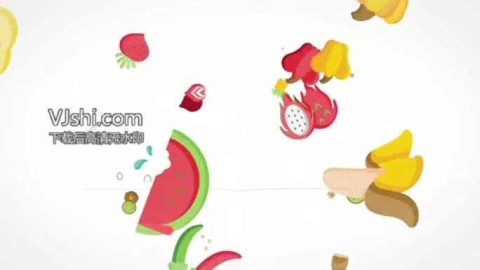 非常可爱的美食logo小动画