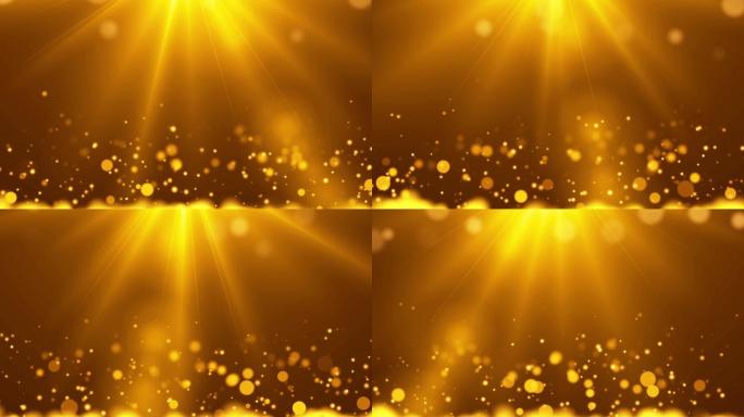 金色粒子唯美背景