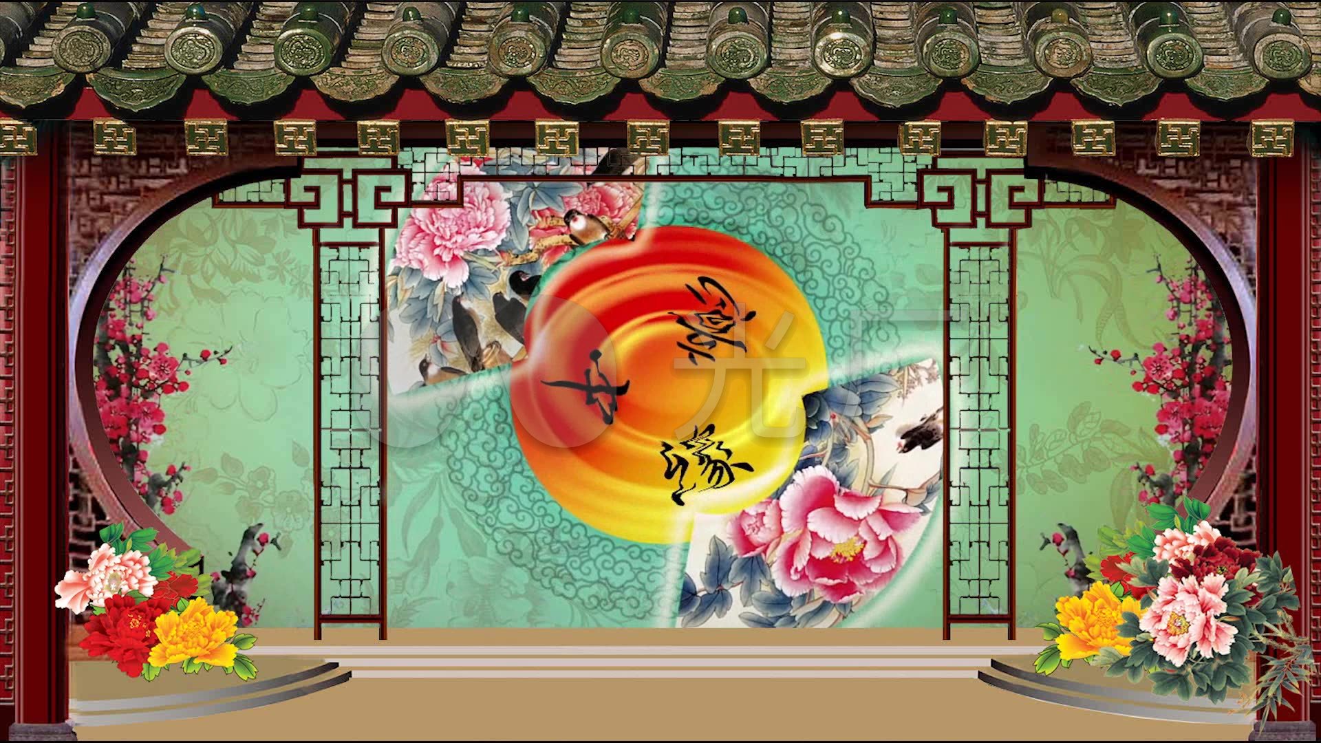戏曲戏台_1920x1080_高清视频素材下载(编号:2242848)_舞台背景_vj师