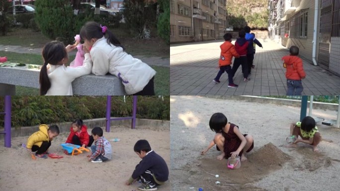 童年童趣游戏老鹰抓小鸡男孩女孩芭比布娃娃