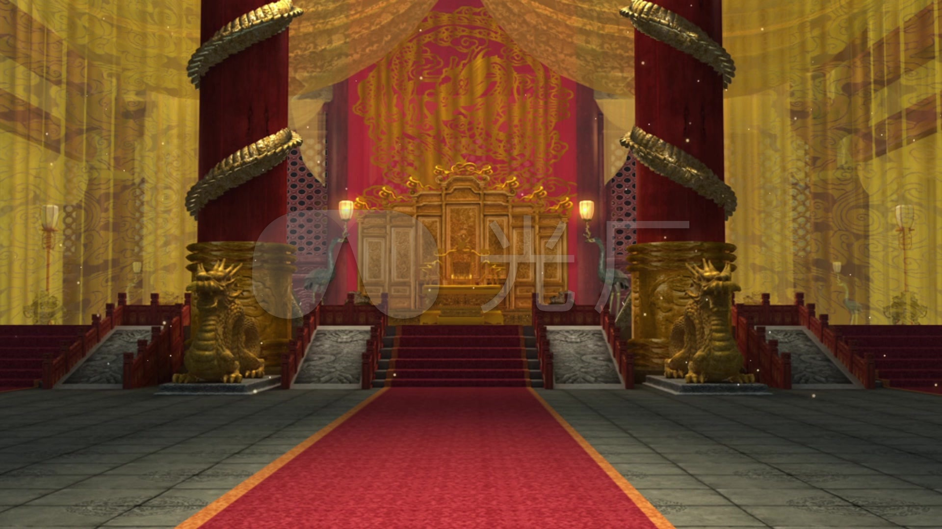 皇宫皇位场景_1920x1080_高清视频素材下载(编号:2257389)_舞台背景