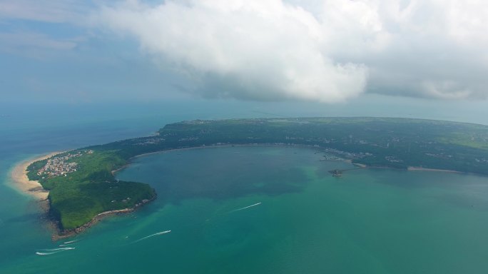 北海涠洲岛高空全貌航拍