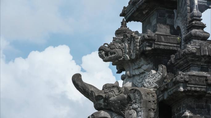 巴厘岛博物馆石雕延时