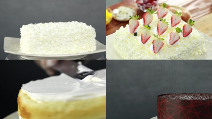 蛋糕裱花制作过程