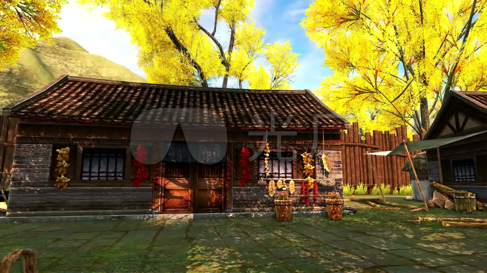 农家院场景2_01080_高清素材(编号:23831)_舞台
