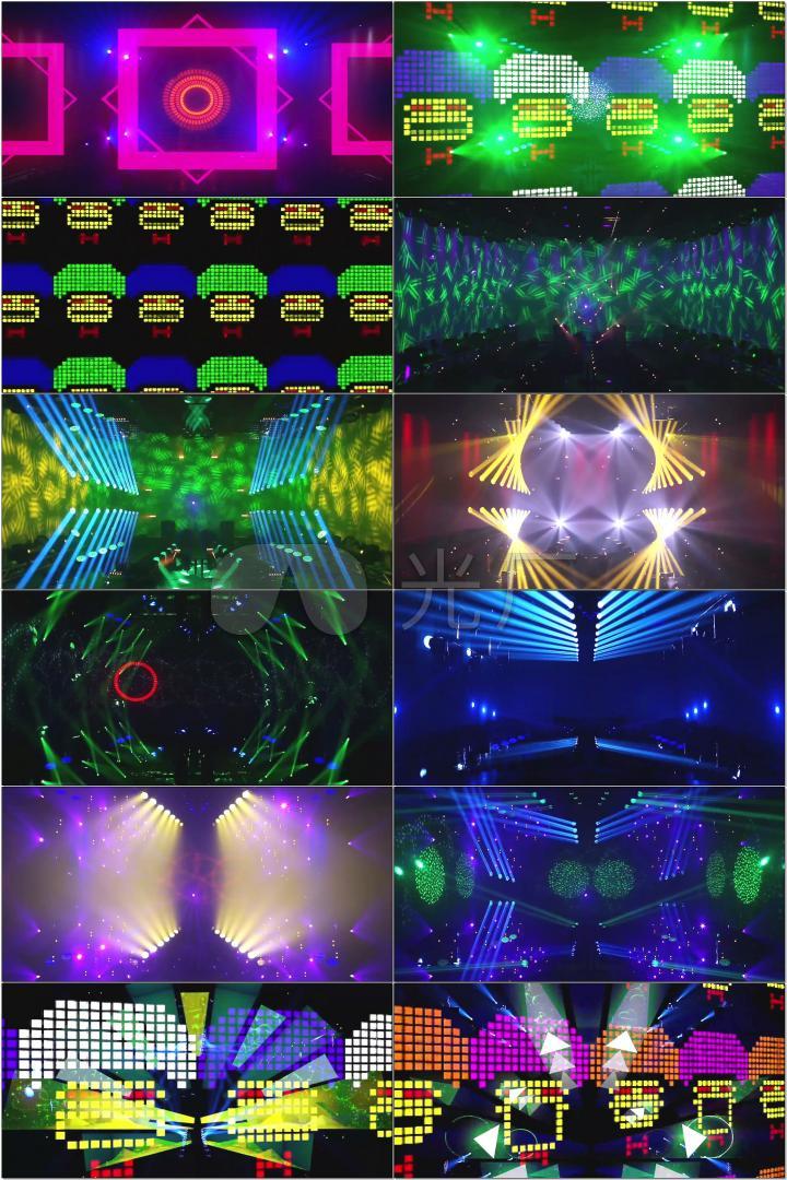 甩葱歌曲配乐成品灯光秀卡通LED舞台背景
