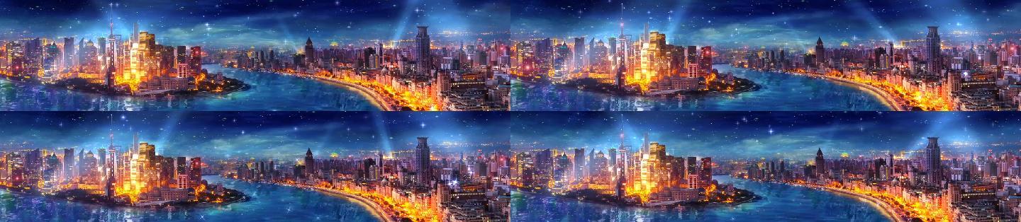 唯美上海夜景LED视频