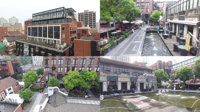 航拍上海老码头创意园区宣传片素材