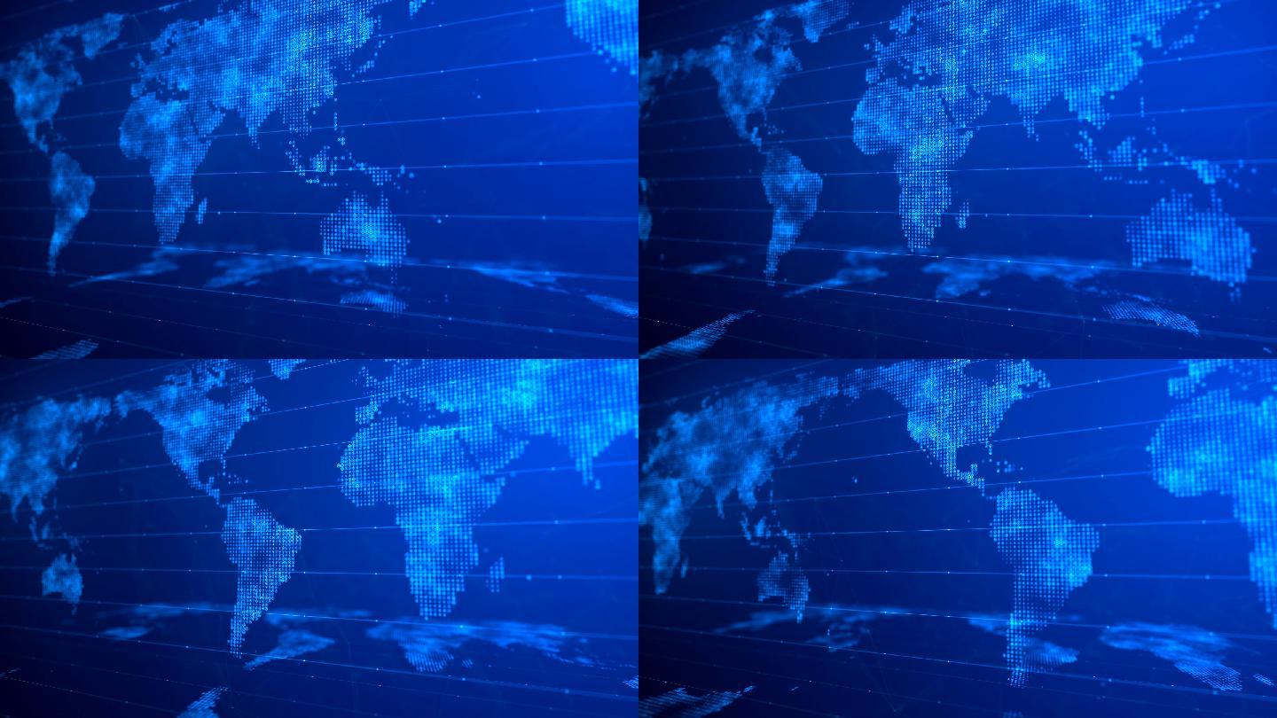 科技化世界格局地图数字化网络背景