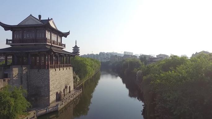 航拍如皋城市旅游景点如皋定慧寺宣传片