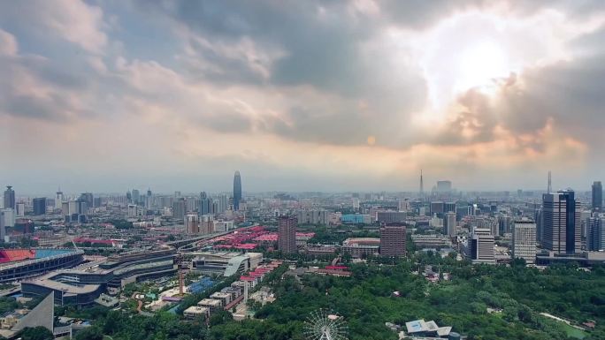 济南城市风光航拍大景