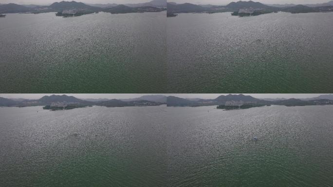 莱芜市雪野湖水库航拍4K原版