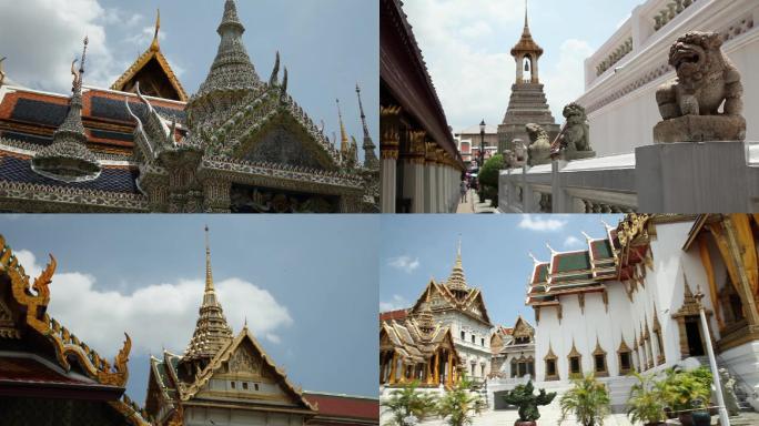 实拍泰国旅游景泰国大皇宫建筑