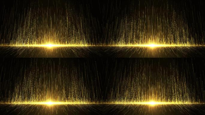 【精品】金色粒子光线颁奖背景视频