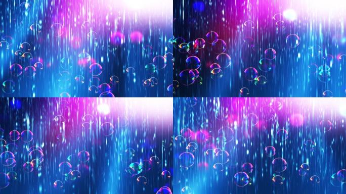 雨中的泡沫泡泡