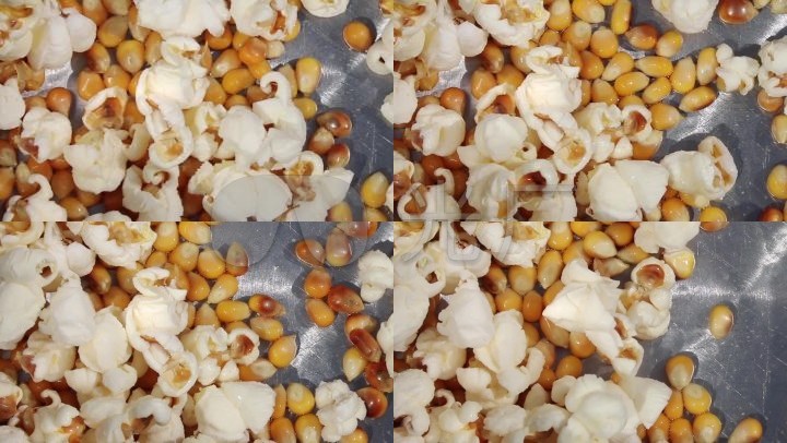 玉米粒爆米花膨化过程01